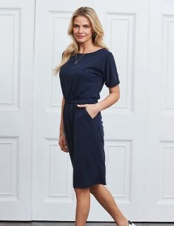 Wholesale ⭐ SOSANDAR 👗 Dresses Jersey Knee Length T-Shirt 👗 Dress 🧨 -New In Womens Sales 2022 MS 10 T83 3213S F0 X EC 2