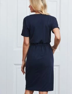 Wholesale ⭐ SOSANDAR 👗 Dresses Jersey Knee Length T-Shirt 👗 Dress 🧨 -New In Womens Sales 2022 MS 10 T83 3213S F0 X EC 3