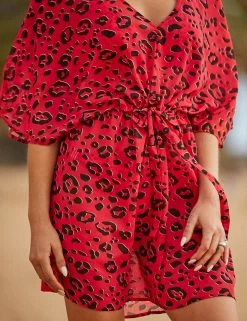 Wholesale 🛒 SOSANDAR 👗 Dresses Animal Print Beach Cover Up Kaftan 😉 -New In Womens Sales 2022 MS 10 T83 3214S A4 X EC 4