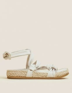 Discount π Per Una π©΄ Sandals Leather Knot Strappy Espadrilles β¨