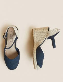 Cheap 😍 M&S Collection 🩴 Sandals Ankle Strap Wedge Espadrilles 🔔 14 Cheap 😍 M&S Collection 🩴 Sandals Ankle Strap Wedge Espadrilles 🔔 -New In Womens Sales 2022 SD 01 T02 2203 F0 X EC 1