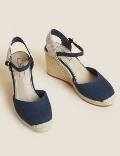 Cheap 😍 M&S Collection 🩴 Sandals Ankle Strap Wedge Espadrilles 🔔 13 Cheap 😍 M&S Collection 🩴 Sandals Ankle Strap Wedge Espadrilles 🔔 -New In Womens Sales 2022 SD 01 T02 2203 F0 X EC 90