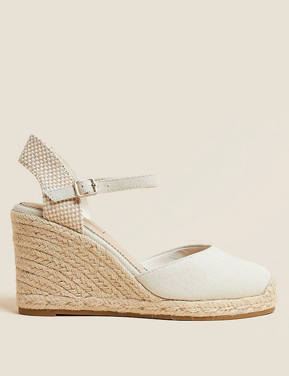 Cheap 😍 M&S Collection 🩴 Sandals Ankle Strap Wedge Espadrilles 🔔 1 Cheap 😍 M&S Collection 🩴 Sandals Ankle Strap Wedge Espadrilles 🔔