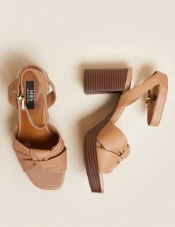Budget 🥰 M&S Collection Leather Knot Platform 🩴 Sandals ❤️ 14 Budget 🥰 M&S Collection Leather Knot Platform 🩴 Sandals ❤️ -New In Womens Sales 2022 SD 01 T02 2211 TK X EC 1