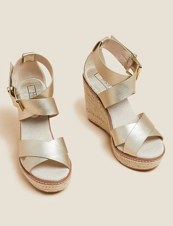 Cheap π M&S Collection π©΄ Sandals Buckle Strappy Wedge Espadrilles π 6 Cheap π M&S Collection π©΄ Sandals Buckle Strappy Wedge Espadrilles π - Image 6
