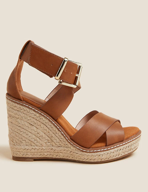 Cheap π M&S Collection π©΄ Sandals Buckle Strappy Wedge Espadrilles π 1 Cheap π M&S Collection π©΄ Sandals Buckle Strappy Wedge Espadrilles π