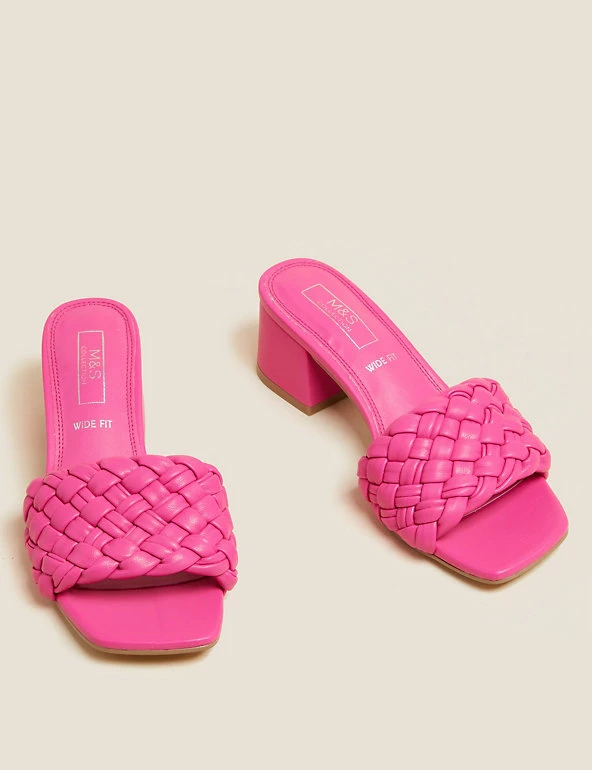 Coupon 🎁 M&S Collection 🩴 Sandals Wide Fit Woven Block Heel Mules ⌛ 10 Coupon 🎁 M&S Collection 🩴 Sandals Wide Fit Woven Block Heel Mules ⌛ - Image 10