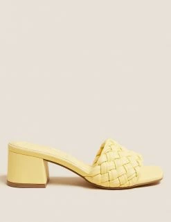 Coupon 🎁 M&S Collection 🩴 Sandals Wide Fit Woven Block Heel Mules ⌛ 16 Coupon 🎁 M&S Collection 🩴 Sandals Wide Fit Woven Block Heel Mules ⌛ -New In Womens Sales 2022 SD 01 T02 3200W QR X EC 0