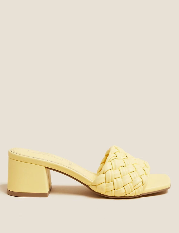 Coupon 🎁 M&S Collection 🩴 Sandals Wide Fit Woven Block Heel Mules ⌛ 5 Coupon 🎁 M&S Collection 🩴 Sandals Wide Fit Woven Block Heel Mules ⌛ - Image 5