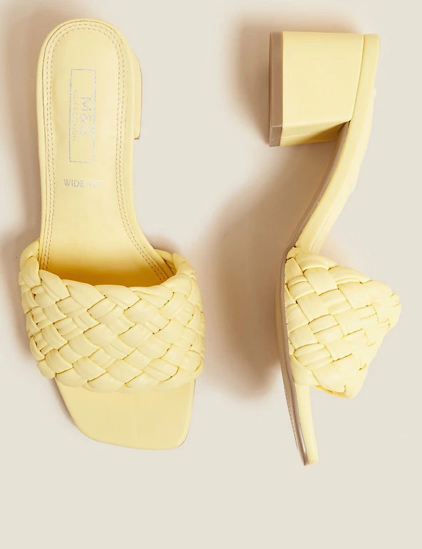 Coupon 🎁 M&S Collection 🩴 Sandals Wide Fit Woven Block Heel Mules ⌛ 7 Coupon 🎁 M&S Collection 🩴 Sandals Wide Fit Woven Block Heel Mules ⌛ - Image 7