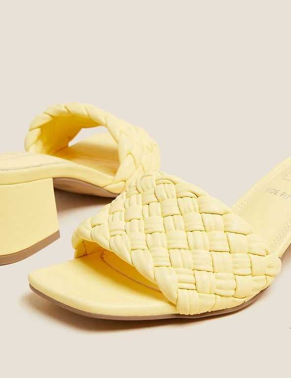 Coupon 🎁 M&S Collection 🩴 Sandals Wide Fit Woven Block Heel Mules ⌛ 8 Coupon 🎁 M&S Collection 🩴 Sandals Wide Fit Woven Block Heel Mules ⌛ - Image 8