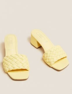Coupon 🎁 M&S Collection 🩴 Sandals Wide Fit Woven Block Heel Mules ⌛ 17 Coupon 🎁 M&S Collection 🩴 Sandals Wide Fit Woven Block Heel Mules ⌛ -New In Womens Sales 2022 SD 01 T02 3200W QR X EC 90