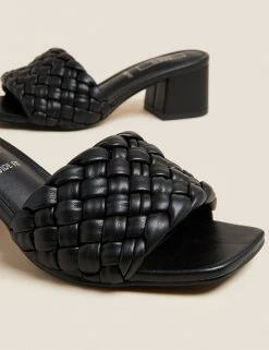 Coupon 🎁 M&S Collection 🩴 Sandals Wide Fit Woven Block Heel Mules ⌛ 15 Coupon 🎁 M&S Collection 🩴 Sandals Wide Fit Woven Block Heel Mules ⌛ -New In Womens Sales 2022 SD 01 T02 3200W Y0 X EC 3