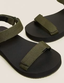 New 🧨 M&S Collection Sporty Ankle Strap Flatform 🩴 Sandals 👏 -New In Womens Sales 2022 SD 01 T02 3934A KH X EC 3