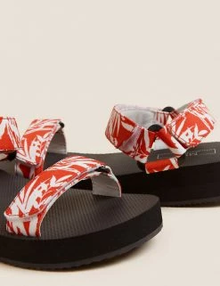 Flash Sale ⭐ M&S Collection Sporty Ankle Strap 🩴 Sandals 🎉 -New In Womens Sales 2022 SD 01 T02 3934 B4 X EC 3