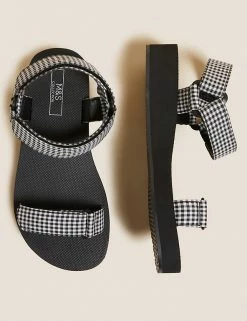 Flash Sale ⭐ M&S Collection Sporty Ankle Strap 🩴 Sandals 🎉 -New In Womens Sales 2022 SD 01 T02 3934 Y4 X EC 1
