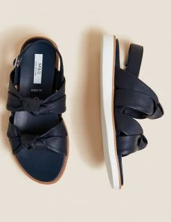 Promo ⌛ M&S Collection Wide Fit Leather Knot Flat 🩴 Sandals ❤️ 10 Promo ⌛ M&S Collection Wide Fit Leather Knot Flat 🩴 Sandals ❤️ -New In Womens Sales 2022 SD 01 T02 5040W F0 X EC 1