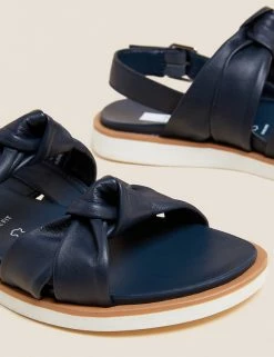 Promo ⌛ M&S Collection Wide Fit Leather Knot Flat 🩴 Sandals ❤️ 11 Promo ⌛ M&S Collection Wide Fit Leather Knot Flat 🩴 Sandals ❤️ -New In Womens Sales 2022 SD 01 T02 5040W F0 X EC 3