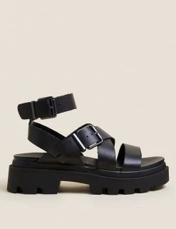 Coupon ❤️ M&S Collection Wide Fit Leather Buckle Ankle Strap 🩴 Sandals 😍 12 Coupon ❤️ M&S Collection Wide Fit Leather Buckle Ankle Strap 🩴 Sandals 😍 -New In Womens Sales 2022 SD 01 T02 5041W Y0 X EC 0