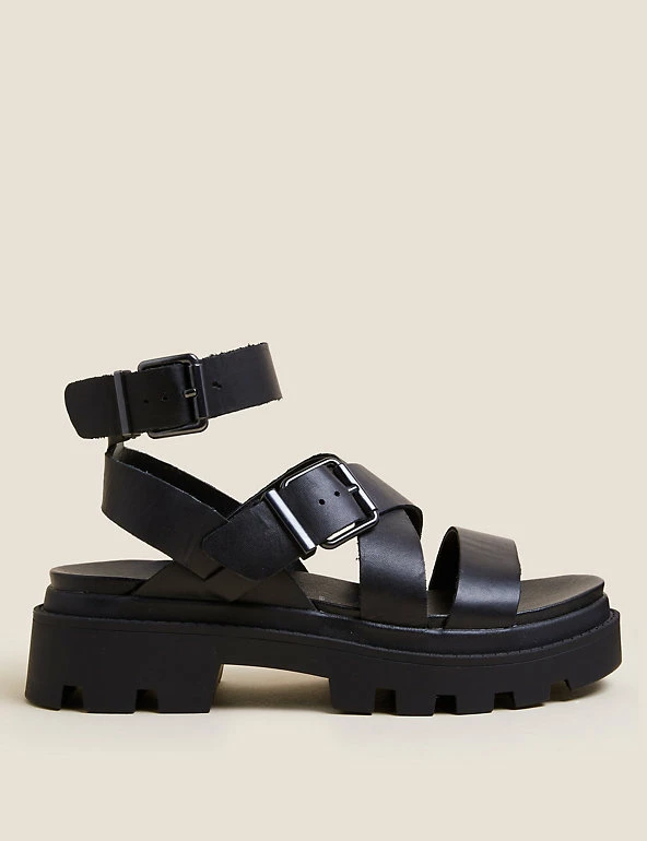 Coupon ❤️ M&S Collection Wide Fit Leather Buckle Ankle Strap 🩴 Sandals 😍 5 Coupon ❤️ M&S Collection Wide Fit Leather Buckle Ankle Strap 🩴 Sandals 😍 - Image 5