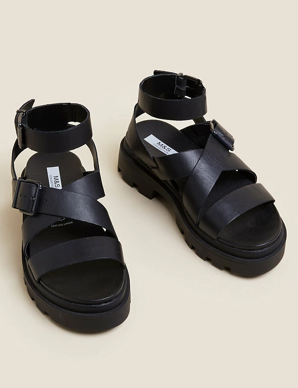 Coupon ❤️ M&S Collection Wide Fit Leather Buckle Ankle Strap 🩴 Sandals 😍 6 Coupon ❤️ M&S Collection Wide Fit Leather Buckle Ankle Strap 🩴 Sandals 😍 - Image 6