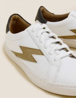 Buy ๐ M&S Collection Lace Up Leather Side Detail Trainers โญ 22 Buy ๐ M&S Collection Lace Up Leather Side Detail Trainers โญ -New In Womens Sales 2022 SD 01 T02 8902T NF X EC 3