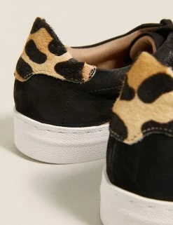 Buy ๐ M&S Collection Lace Up Leather Side Detail Trainers โญ 18 Buy ๐ M&S Collection Lace Up Leather Side Detail Trainers โญ -New In Womens Sales 2022 SD 01 T02 8902T Y4 X EC 3