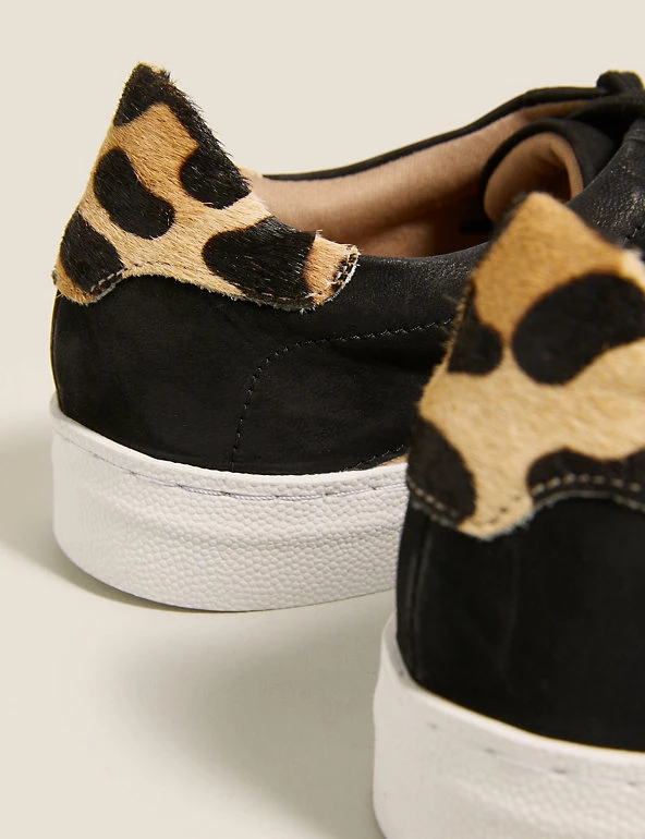 Buy ๐ M&S Collection Lace Up Leather Side Detail Trainers โญ 5 Buy ๐ M&S Collection Lace Up Leather Side Detail Trainers โญ - Image 5