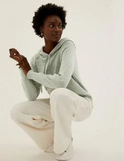 Budget 🌟 M&S Collection Jumpers Cotton Rich Textured Relaxed Hoodie 🎁 44 Budget 🌟 M&S Collection Jumpers Cotton Rich Textured Relaxed Hoodie 🎁 -New In Womens Sales 2022 SD 01 T38 0399 DW X EC 0