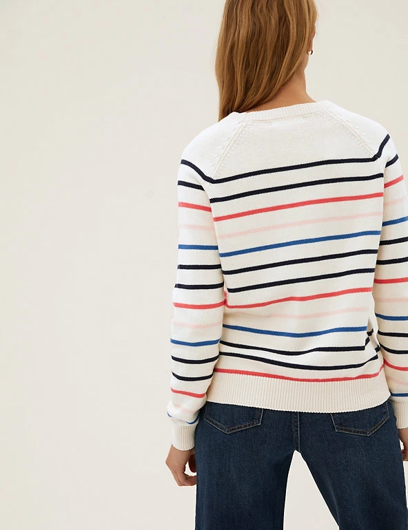 Best reviews of π M&S Collection Jumpers Cotton Rich Striped Crew Neck Jumper π 4 Best reviews of π M&S Collection Jumpers Cotton Rich Striped Crew Neck Jumper π - Image 4
