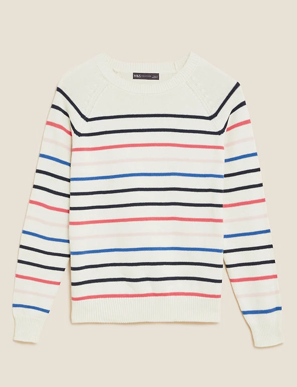 Best reviews of π M&S Collection Jumpers Cotton Rich Striped Crew Neck Jumper π 2 Best reviews of π M&S Collection Jumpers Cotton Rich Striped Crew Neck Jumper π - Image 2
