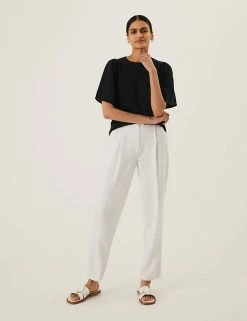 New ๐ M&S Collection Tops Pure Cotton Pointelle Crew Neck Knitted Top ๐ 17 New ๐ M&S Collection Tops Pure Cotton Pointelle Crew Neck Knitted Top ๐ -New In Womens Sales 2022 SD 01 T38 0835 Y0 X EC 1