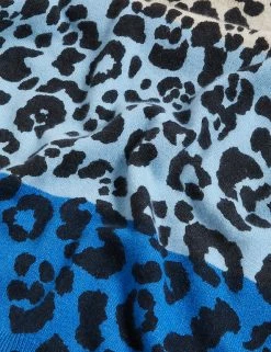 Budget ✨ Autograph Knitwear Pure Cashmere Animal Crew Neck Jumper ✔️ -New In Womens Sales 2022 SD 01 T38 3380G E4 X EC 5