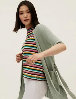 Top 10 🌟 M&S Collection Cardigans Belted Edge To Edge Longline Cardigan 💯 -New In Womens Sales 2022 SD 01 T38 5477 DW X EC 1