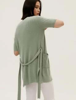 Top 10 🌟 M&S Collection Cardigans Belted Edge To Edge Longline Cardigan 💯 -New In Womens Sales 2022 SD 01 T38 5477 DW X EC 2