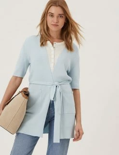 Top 10 🌟 M&S Collection Cardigans Belted Edge To Edge Longline Cardigan 💯 -New In Womens Sales 2022 SD 01 T38 5477 WO X EC 2