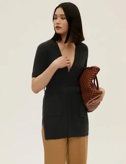 Top 10 🌟 M&S Collection Cardigans Belted Edge To Edge Longline Cardigan 💯 -New In Womens Sales 2022 SD 01 T38 5477 Y0 X EC 0