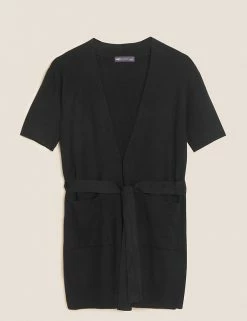 Top 10 🌟 M&S Collection Cardigans Belted Edge To Edge Longline Cardigan 💯 -New In Womens Sales 2022 SD 01 T38 5477 Y0 X EC 90