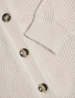 Budget 🥰 M&S Collection Cardigans Cotton Rich Textured Hooded Cardigan 🧨 -New In Womens Sales 2022 SD 01 T38 6349 EK X EC 5