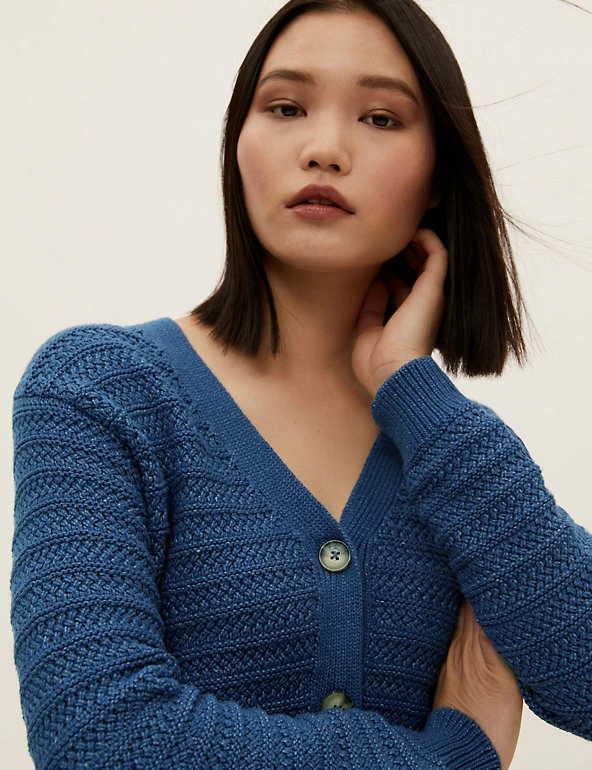 Best reviews of ๐ M&S Collection Cardigans Cotton Rich Textured V-Neck Cardigan ๐ฅฐ 3 Best reviews of ๐ M&S Collection Cardigans Cotton Rich Textured V-Neck Cardigan ๐ฅฐ - Image 3