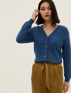 Best reviews of ๐ M&S Collection Cardigans Cotton Rich Textured V-Neck Cardigan ๐ฅฐ 16 Best reviews of ๐ M&S Collection Cardigans Cotton Rich Textured V-Neck Cardigan ๐ฅฐ -New In Womens Sales 2022 SD 01 T38 6517 PD X EC 3