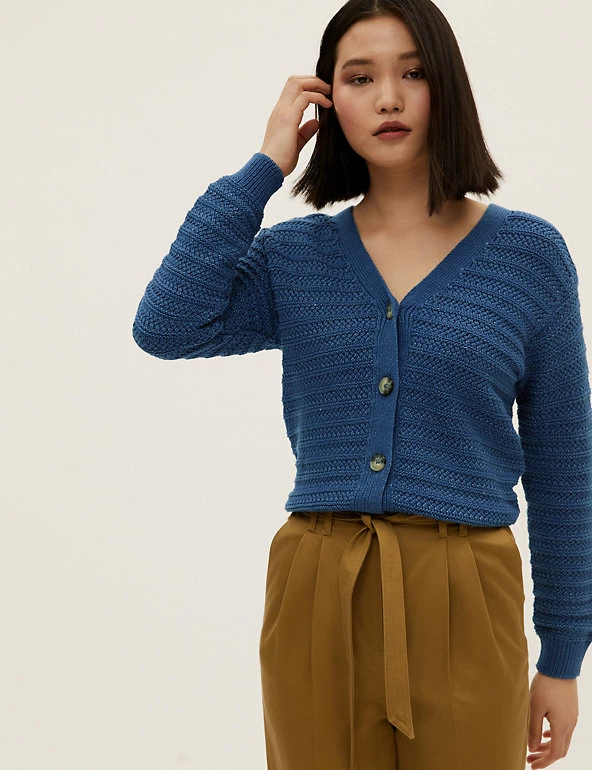 Best reviews of ๐ M&S Collection Cardigans Cotton Rich Textured V-Neck Cardigan ๐ฅฐ 5 Best reviews of ๐ M&S Collection Cardigans Cotton Rich Textured V-Neck Cardigan ๐ฅฐ - Image 5