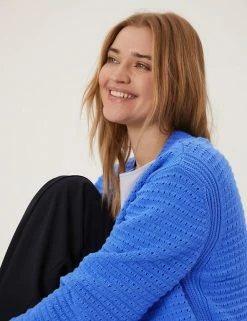 Top 10 ๐ M&S Collection Cardigans Pure Cotton Textured Edge To Edge Cardigan ๐งจ 20 Top 10 ๐ M&S Collection Cardigans Pure Cotton Textured Edge To Edge Cardigan ๐งจ -New In Womens Sales 2022 SD 01 T38 6757 OT X EC 1