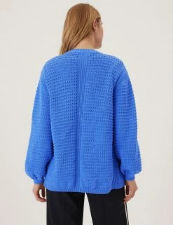 Top 10 ๐ M&S Collection Cardigans Pure Cotton Textured Edge To Edge Cardigan ๐งจ 22 Top 10 ๐ M&S Collection Cardigans Pure Cotton Textured Edge To Edge Cardigan ๐งจ -New In Womens Sales 2022 SD 01 T38 6757 OT X EC 3