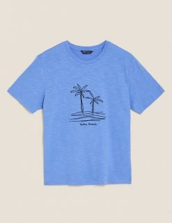 Best reviews of ⌛ M&S Collection Tops Pure Cotton Embroidered Short Sleeve Top ✨ -New In Womens Sales 2022 SD 01 T41 1562C E4 X EC 90