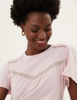 Best Pirce β M&S Collection Women Pure Cotton Broderie Short Sleeve Top π₯° 34 Best Pirce β M&S Collection Women Pure Cotton Broderie Short Sleeve Top π₯° -New In Womens Sales 2022 SD 01 T41 1563C MM X EC 2