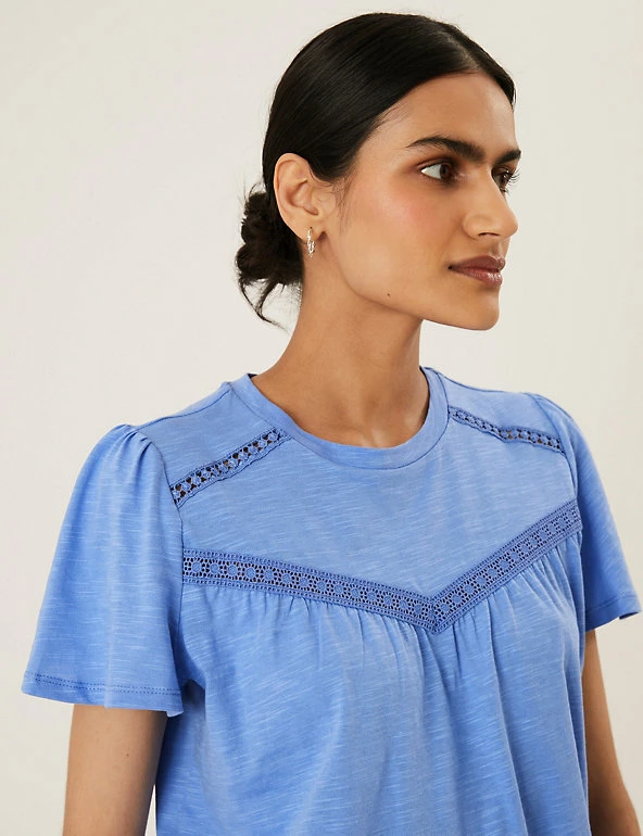 Best Pirce β M&S Collection Women Pure Cotton Broderie Short Sleeve Top π₯° 19 Best Pirce β M&S Collection Women Pure Cotton Broderie Short Sleeve Top π₯° - Image 19