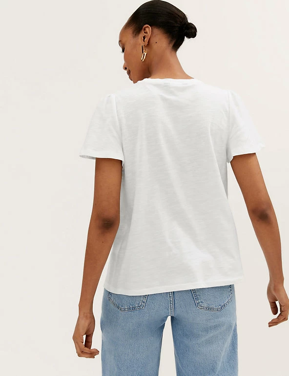 Best Pirce β M&S Collection Women Pure Cotton Broderie Short Sleeve Top π₯° 5 Best Pirce β M&S Collection Women Pure Cotton Broderie Short Sleeve Top π₯° - Image 5