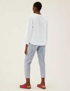 Best Pirce ๐งจ M&S Collection ๐ Shirts & Blouses Pure Cotton V-Neck Blouson Sleeve Blouse ๐ 15 Best Pirce ๐งจ M&S Collection ๐ Shirts & Blouses Pure Cotton V-Neck Blouson Sleeve Blouse ๐ -New In Womens Sales 2022 SD 01 T41 3446W KY X EC 3