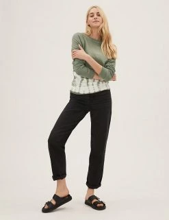 Hot Sale 😀 M&S Collection Sweatshirts Pure Cotton Tie Dye Crew Neck Sweatshirt ❤️ -New In Womens Sales 2022 SD 01 T41 6338C KA X EC 1